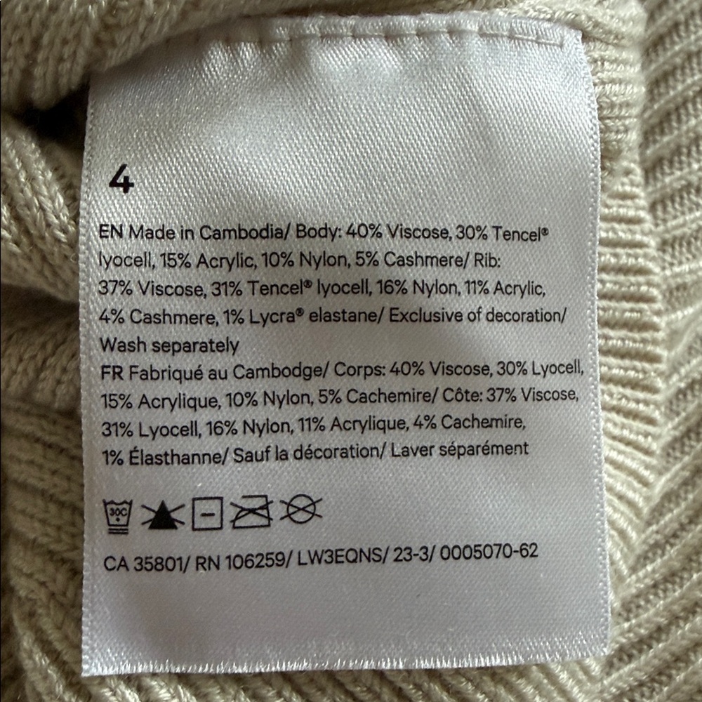 LULULEMON Reversible CrossOver Sweater Size 4 Balletcore Yoga - Picture 7 of 7